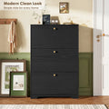 Nicetree 3-Door Shoe Cabinet - Black