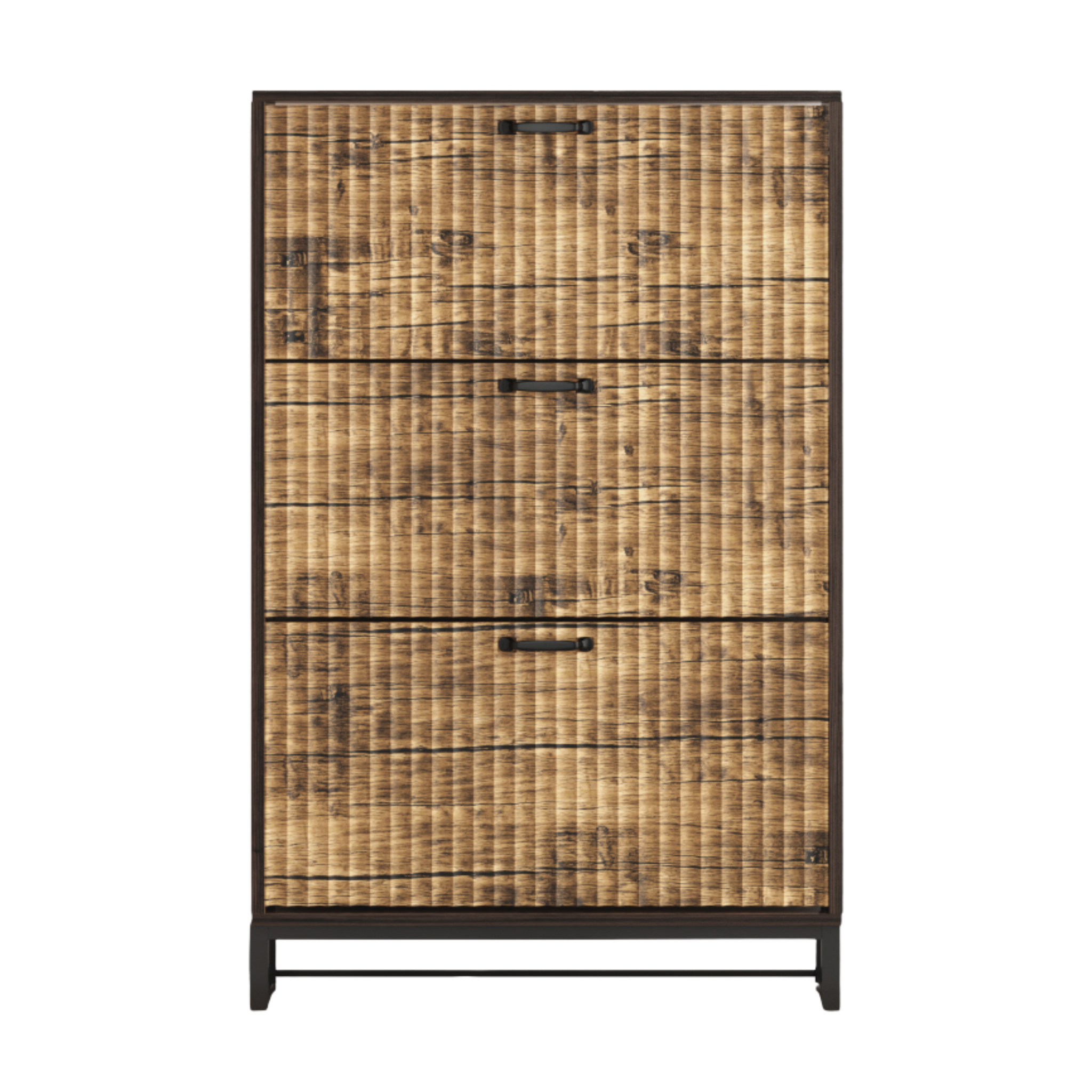 Shoe Storage Cabinet with 3 Flip Drawers