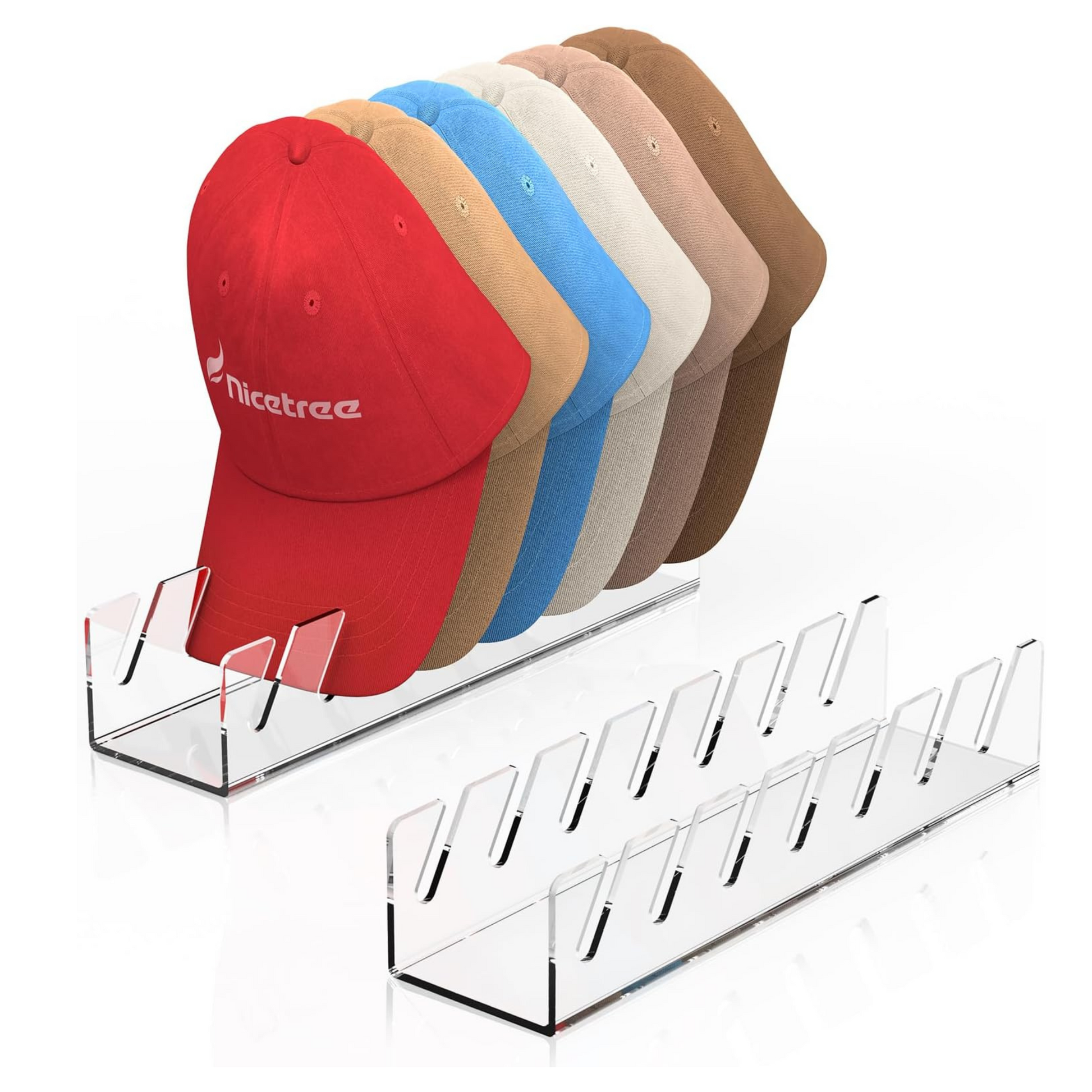 Lifewit Hoed Organizer voor Baseball Caps 3 Pack, Geen Installeer Acryl Hoed Stand voor 21 Caps, Cowboy Hoed Opslag Rack Houder voor Lifewit Hoed Organizer voor Baseball Caps 3 Pack, Geen Installeer Acryl Hoed Stand voor 21 Caps, Cowboy Hoed Opslag Rack Houder voor