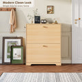 Nicetree 2-Drawer Shoe Cabinet - Natural Oak