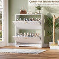 Nicetree 2-Drawer Shoe Cabinet - White