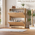 Nicetree 2-Drawer Shoe Cabinet - Natural Oak