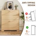 Nicetree 2-Drawer Shoe Cabinet - Natural Oak